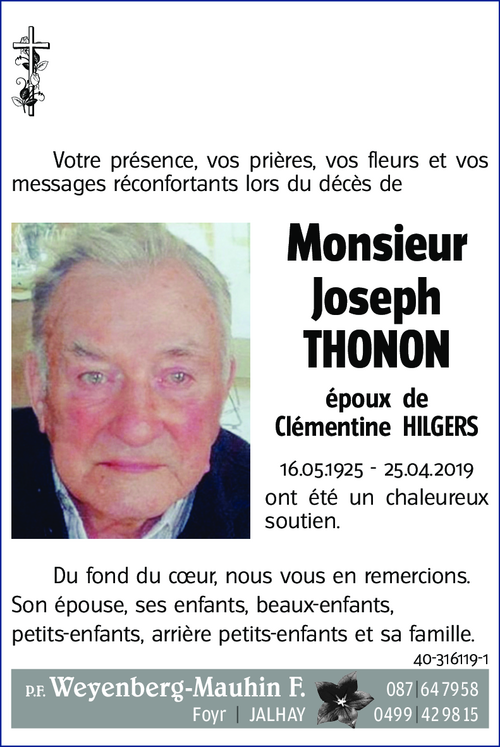Joseph THONON