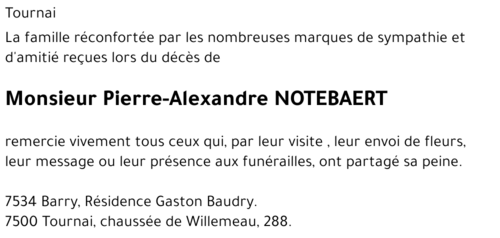 Pierre-Alexandre NOTEBAERT
