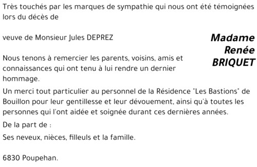 Renée BRIQUET