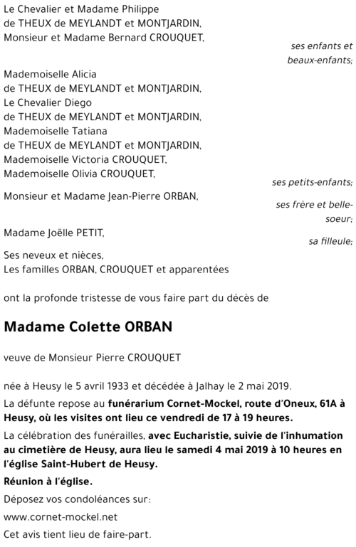 Colette ORBAN