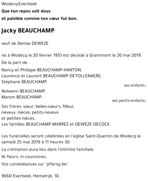 Jacky Beauchamp