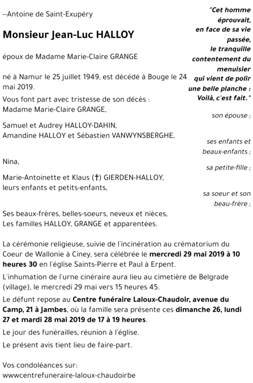 Jean-Luc HALLOY