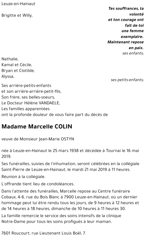 Marcelle COLIN