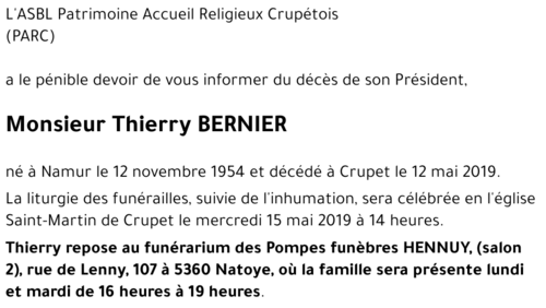 Thierry BERNIER