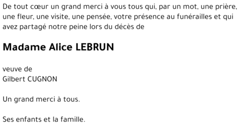 Alice LEBRUN