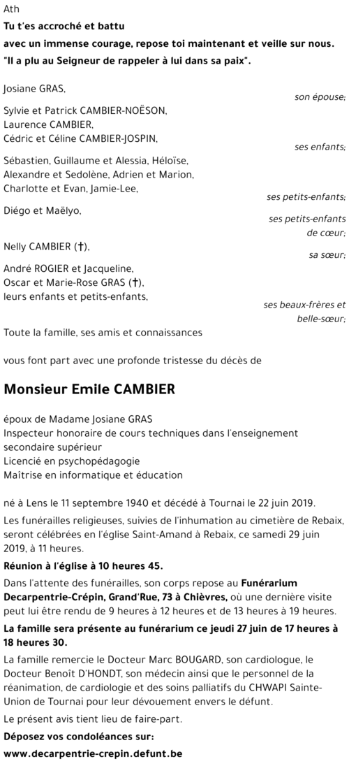 Emile CAMBIER