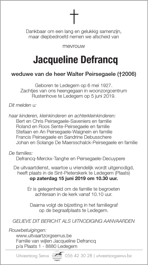 Jacqueline Defrancq