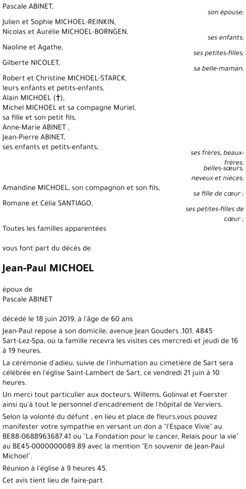 Jean-Paul MICHOEL