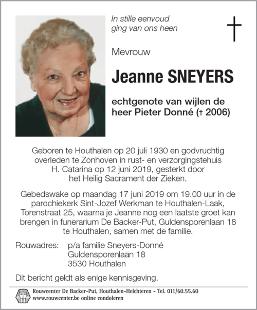 Jeanne Sneyers