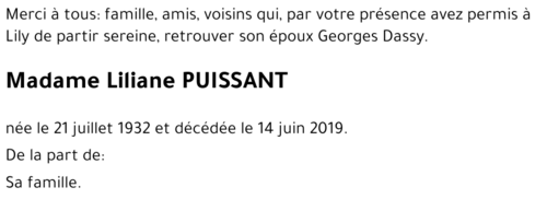 Liliane PUISSANT