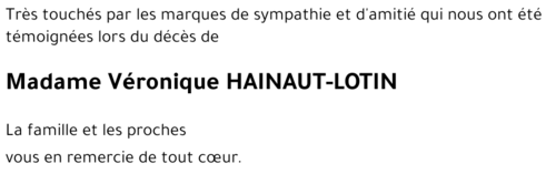 Véronique HAINAUT-LOTIN