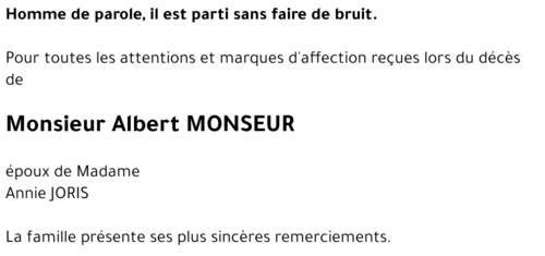 Albert MONSEUR