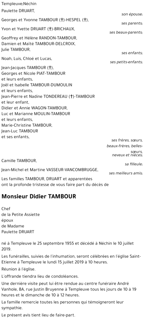 Didier TAMBOUR