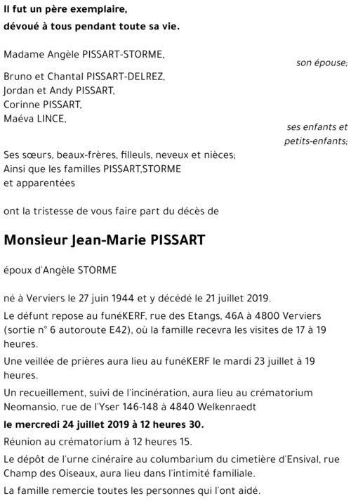 Jean-Marie PISSART