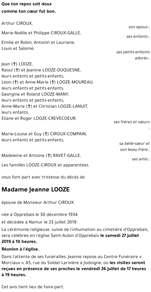 Jeanne LOOZE