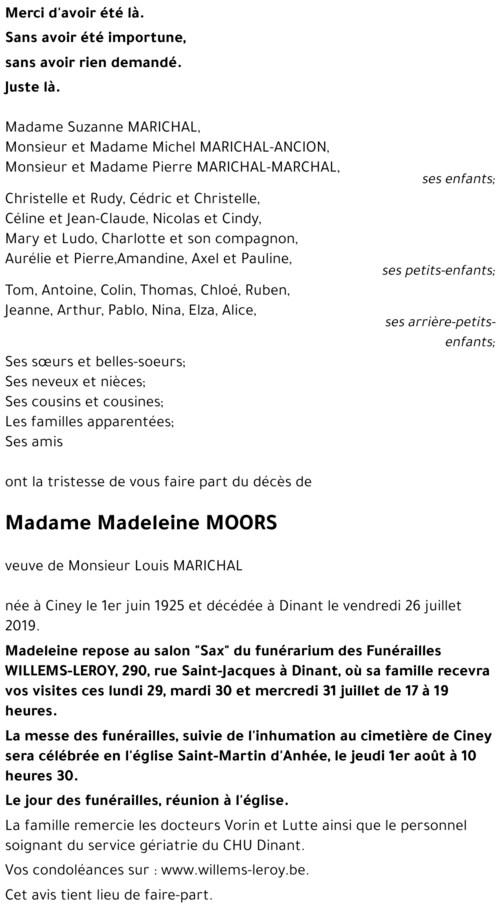 Madeleine MOORS