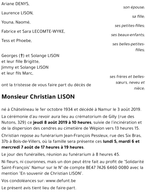 Christian LISON