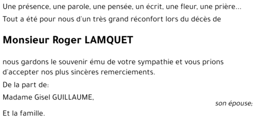 Roger LAMQUET