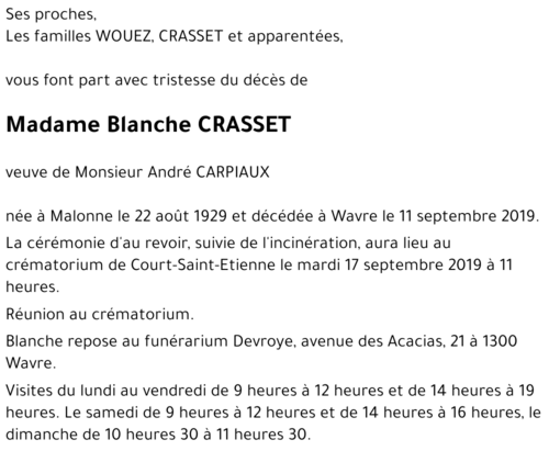 Blanche Crasset