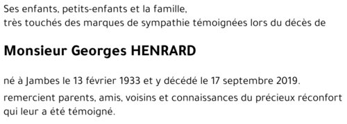 Georges HENRARD