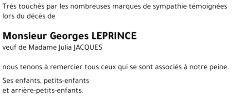 Georges LEPRINCE 