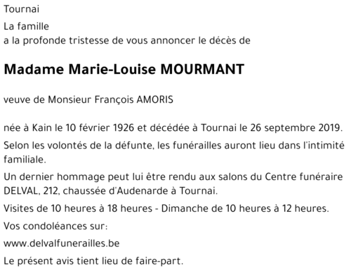 Marie-Louise MOURMANT