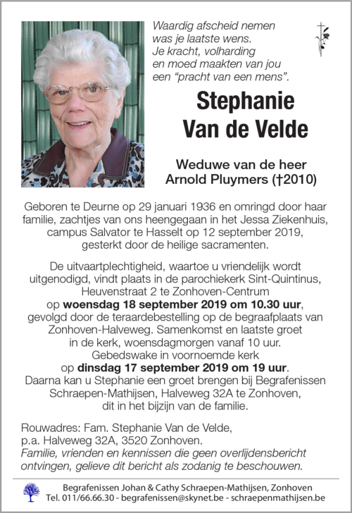 Stephanie Van de Velde