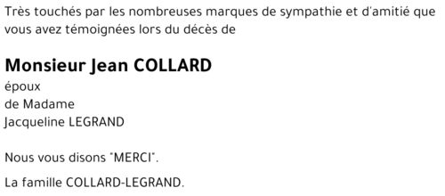 Jean COLLARD