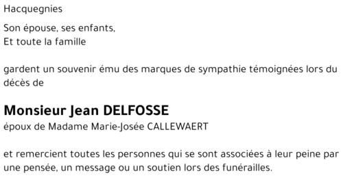 Jean DELFOSSE