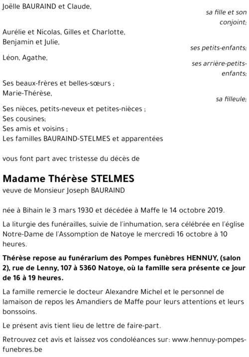 Thérèse STELMES