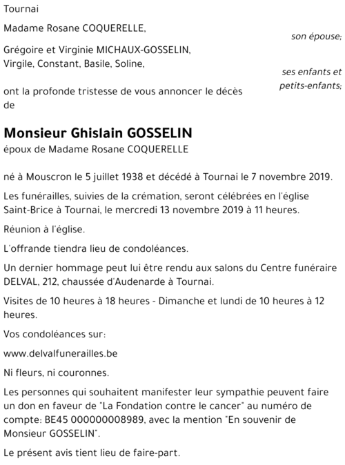 Ghislain GOSSELIN
