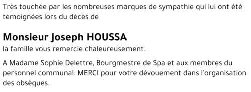 Joseph HOUSSA