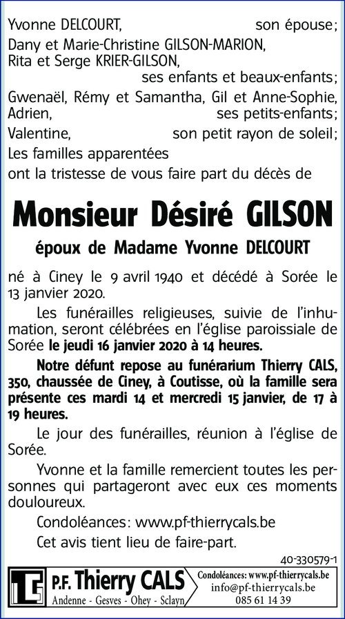 Désiré GILSON