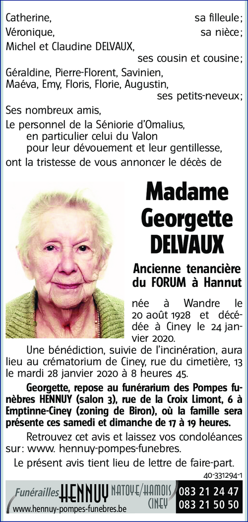 Georgette DELVAUX