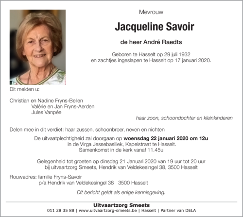 Jacqueline Savoir