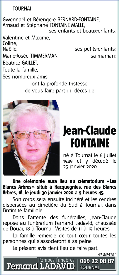 Jean-Claude FONTAINE