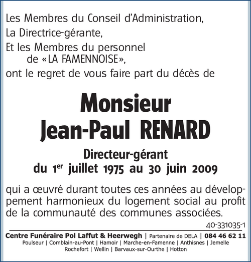 Jean-Paul RENARD