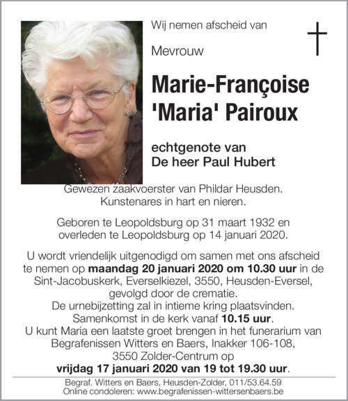 Marie-Françoise Pairoux