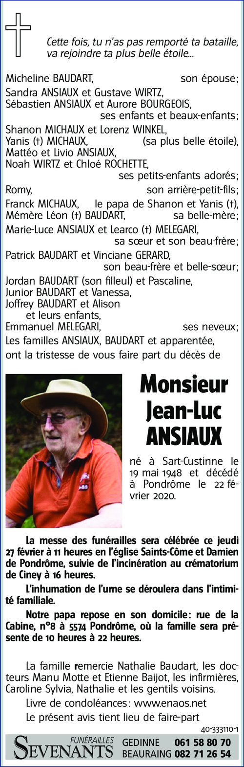 Jean-Luc ANSIAUX