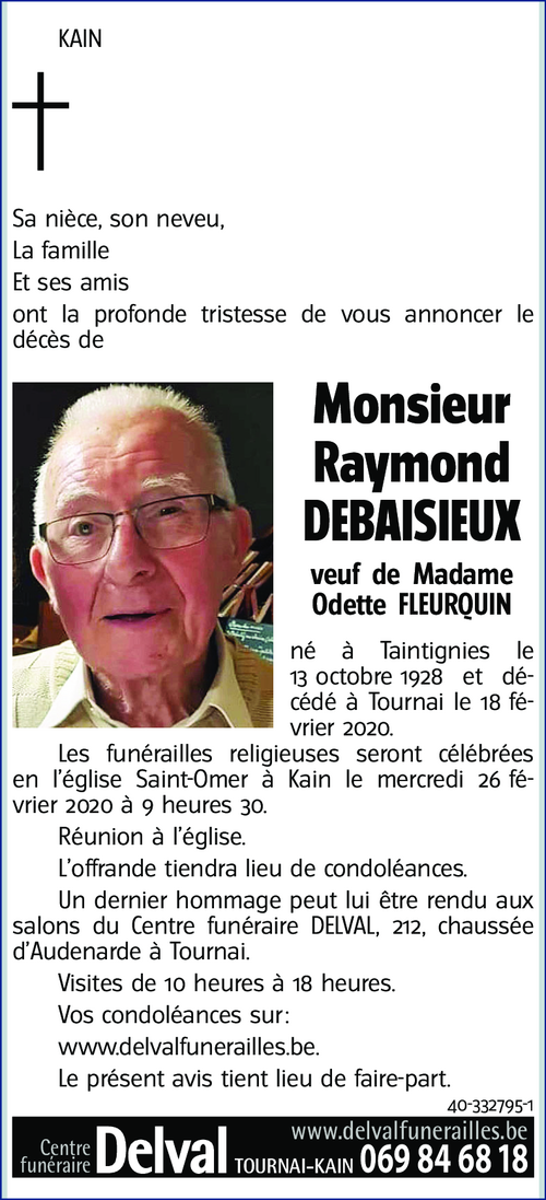 Raymond DEBAISIEUX
