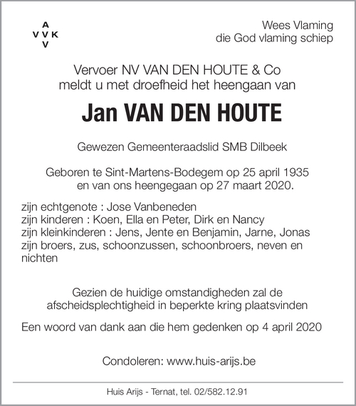 Jan Van den Houte
