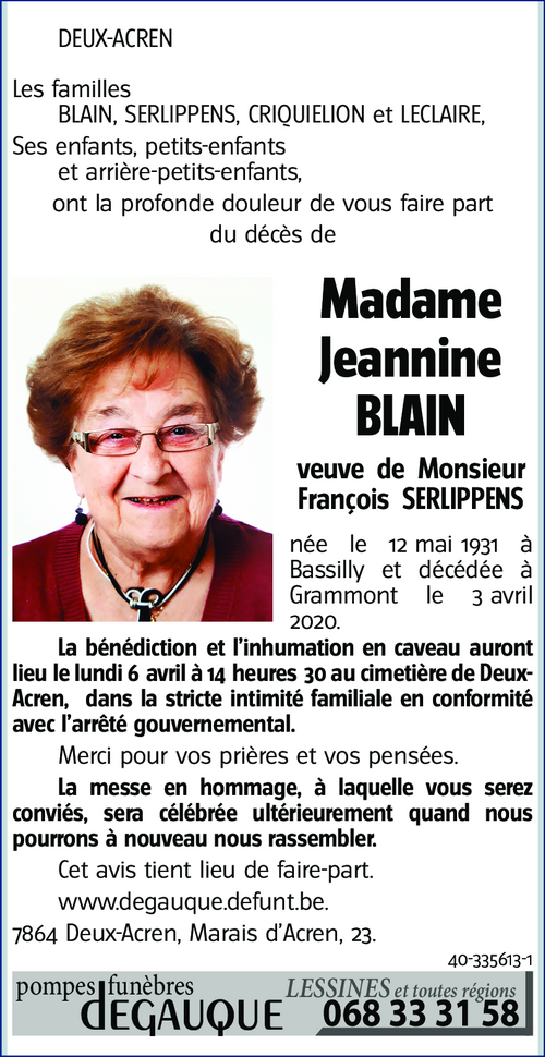 Jeannine BLAIN