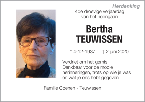 Bertha TEUWISSEN
