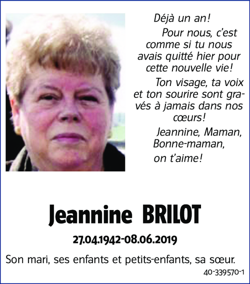 Jeannine BRILOT