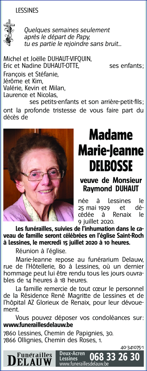 Marie-Jeanne DELBOSSE