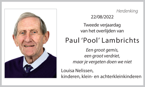 Paul 'Pool' Lambrichts