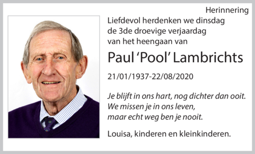 Paul 'Pool' Lambrichts