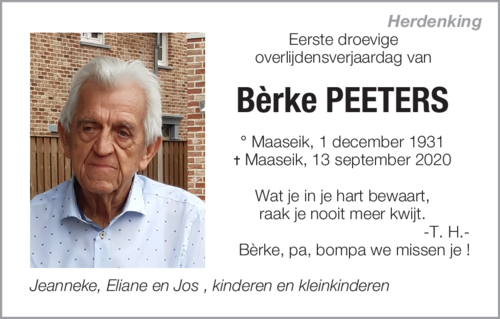 Bèrke Peeters