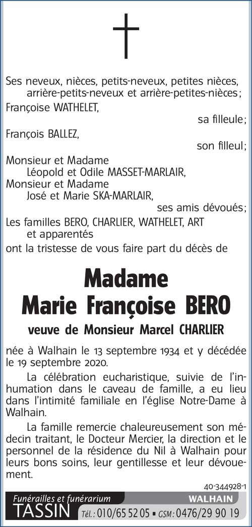 Marie Françoise BERO