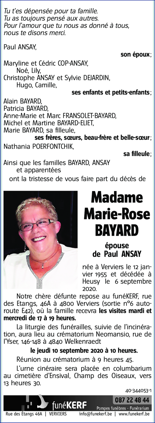 Marie-Rose BAYARD